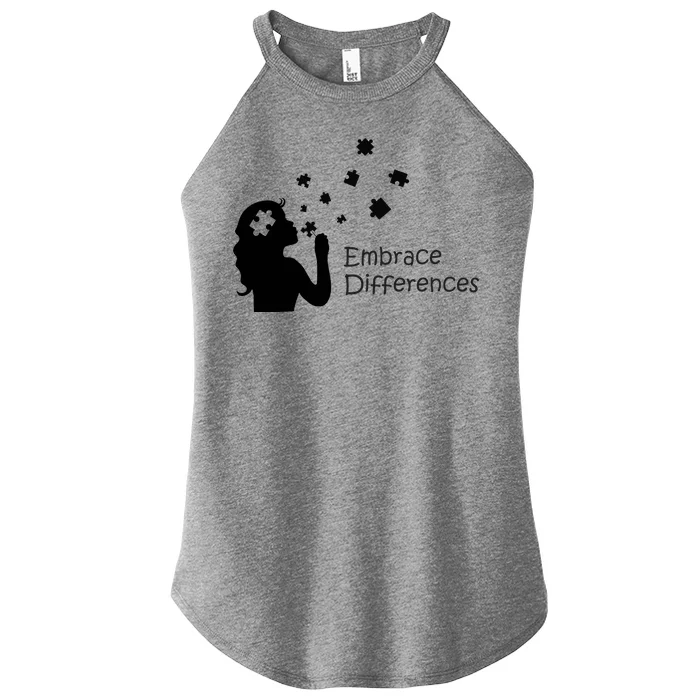 Embrace Differences Women’s Perfect Tri Rocker Tank