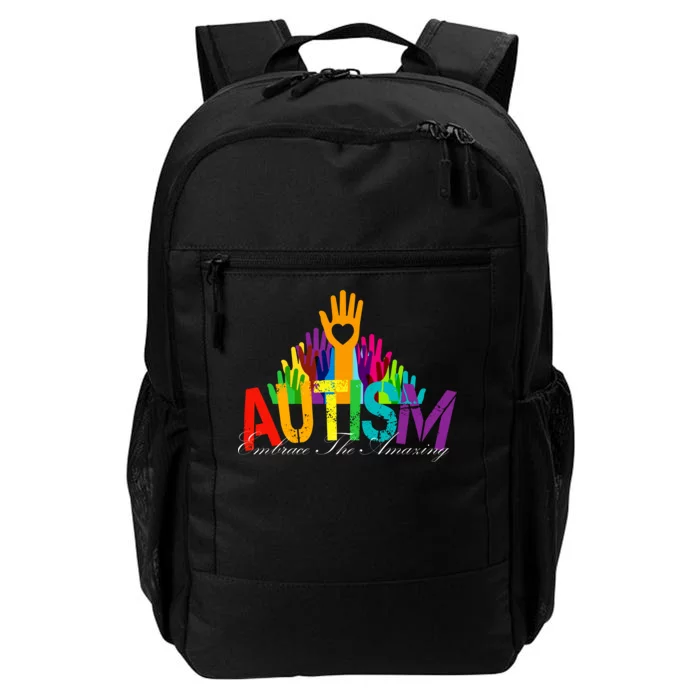 Embrace The Amazing Autism Hands Daily Commute Backpack