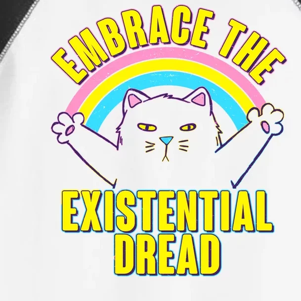 Embrace The Existential Dread Cat Toddler Fine Jersey T-Shirt