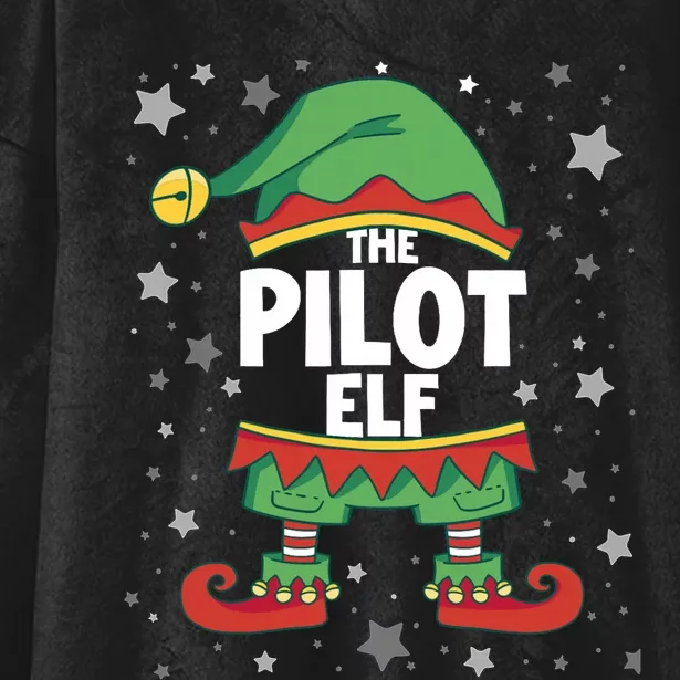 Elf Matching Christmas Family Group Elf Pilot Hooded Wearable Blanket