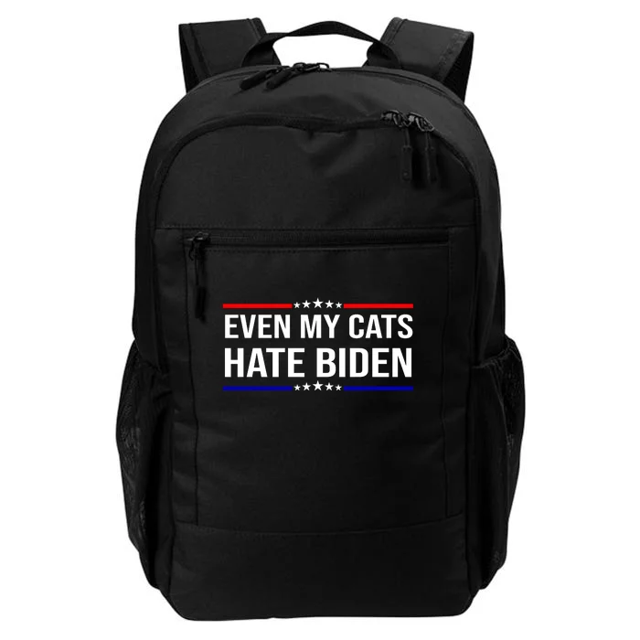 Even My Cats Hate Biden Funny Anti Biden FJB Daily Commute Backpack