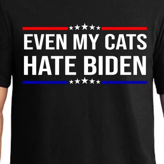 Even My Cats Hate Biden Funny Anti Biden FJB Pajama Set