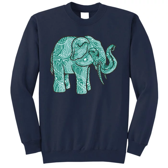 Elephant Mandala Cute Gift Tall Sweatshirt