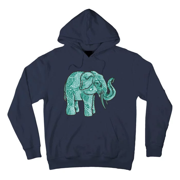 Elephant Mandala Cute Gift Tall Hoodie