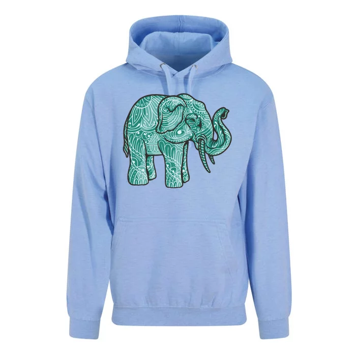 Elephant Mandala Cute Gift Unisex Surf Hoodie