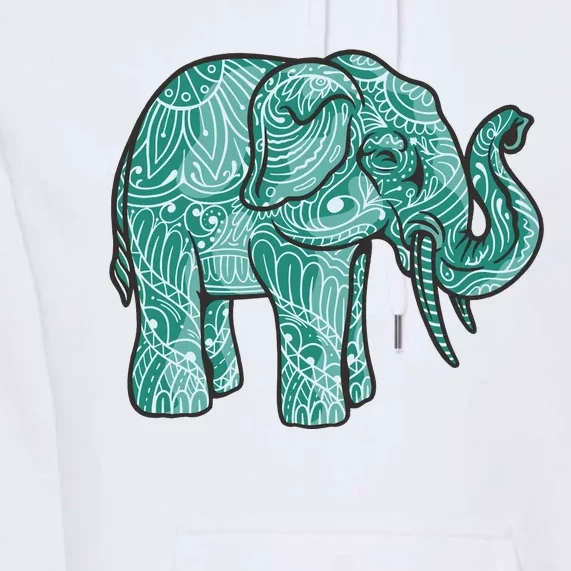 Elephant Mandala Cute Gift Premium Hoodie