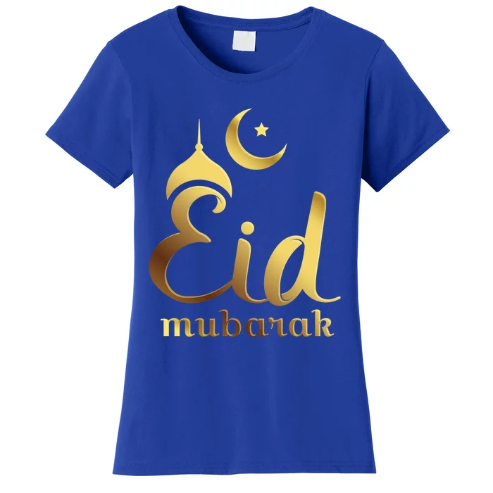 Eid Mubarak Celebrate With Unity For Muslims Eid Fitr Adha Cute Gift Women's T-Shirt