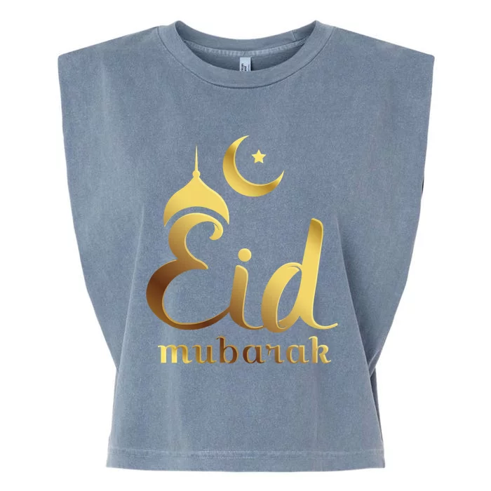 Eid Mubarak Celebrate With Unity For Muslims Eid Fitr Adha Cute Gift Garment-Dyed Women's Muscle Tee