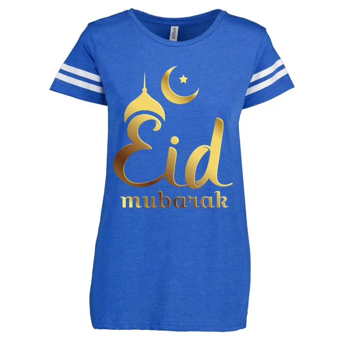 Eid Mubarak Celebrate With Unity For Muslims Eid Fitr Adha Cute Gift Enza Ladies Jersey Football T-Shirt