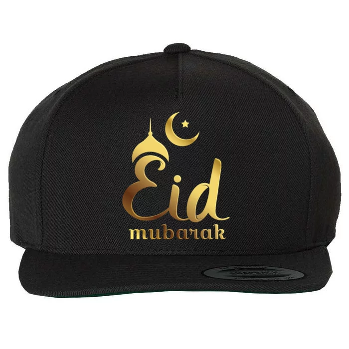 Eid Mubarak Celebrate With Unity For Muslims Eid Fitr Adha Cool Gift Wool Snapback Cap