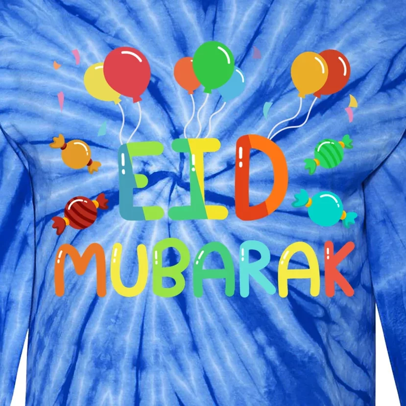 Eid Muslim Clothing Eid Mubarak Gift Tie-Dye Long Sleeve Shirt