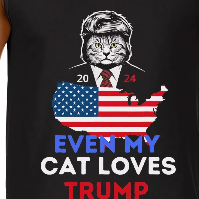 Even My Cat Loves Trump 2024 Cat Lovers Support Trump Comfort Colors® Tank Top