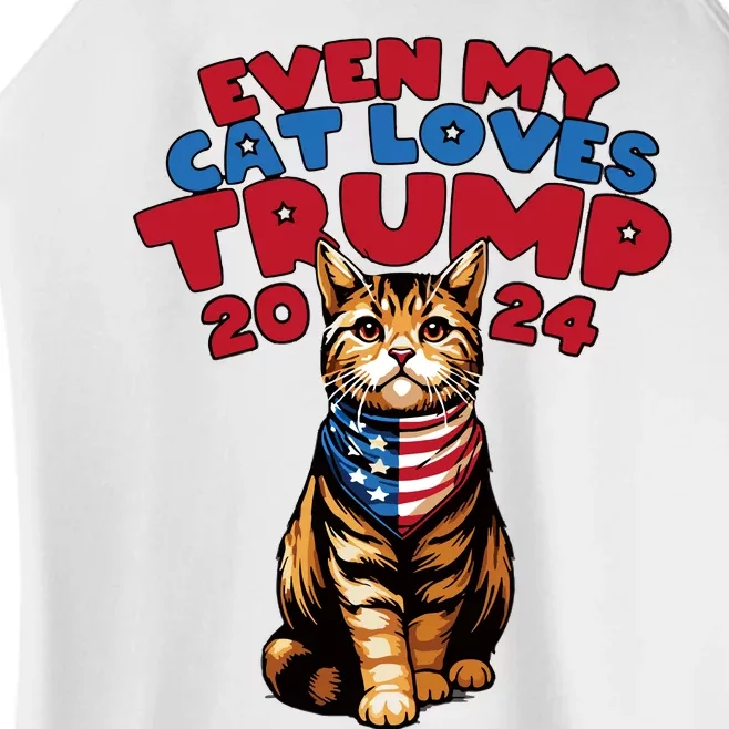 Even My Cat Loves Trump 2024 Women’s Perfect Tri Rocker Tank