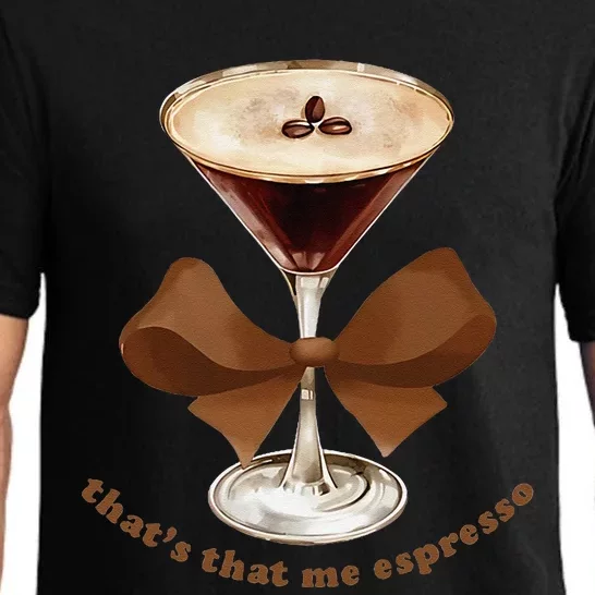 Espresso Martini Coffee Bow Pajama Set