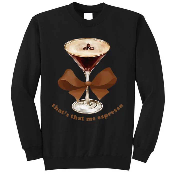 Espresso Martini Coffee Bow Tall Sweatshirt