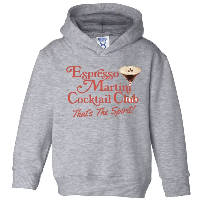 Espresso Martini Cocktail Club Toddler Hoodie