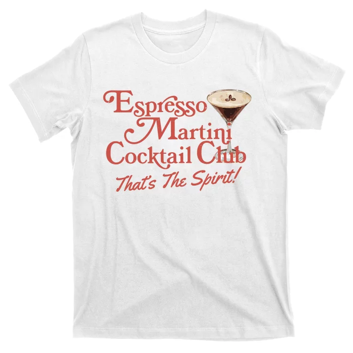 Espresso Martini Cocktail Club T-Shirt