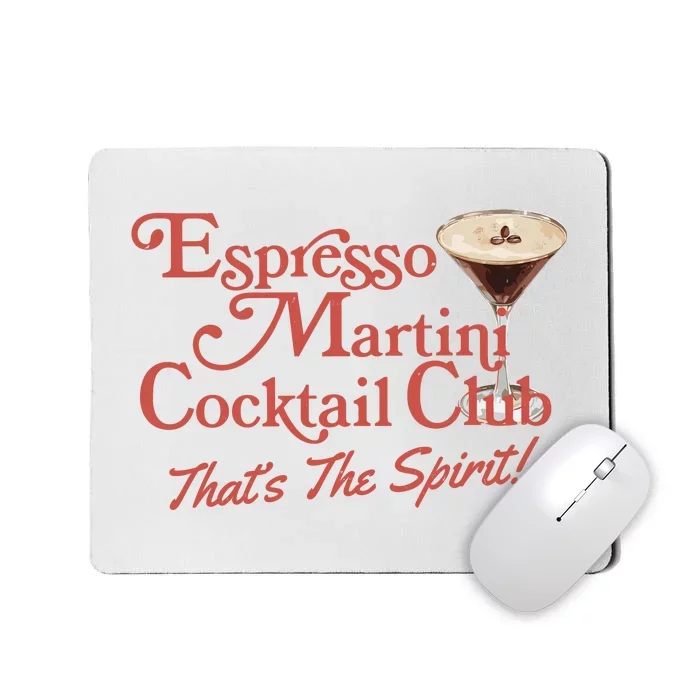 Espresso Martini Cocktail Club Mousepad