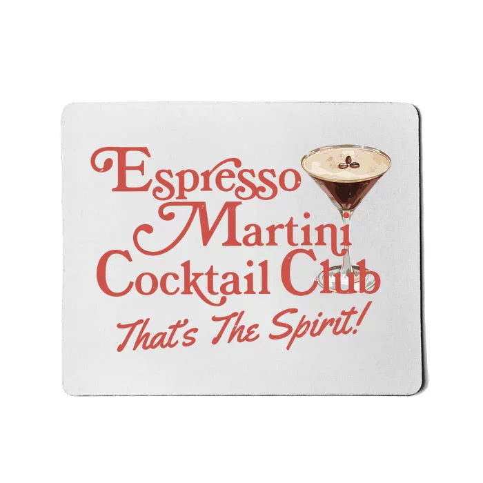 Espresso Martini Cocktail Club Mousepad