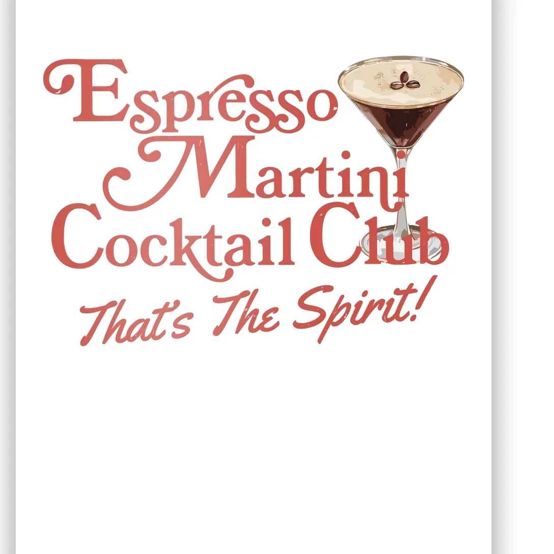 Espresso Martini Cocktail Club Poster