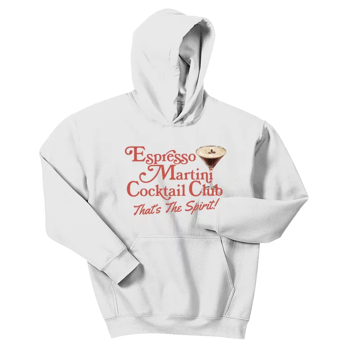 Espresso Martini Cocktail Club Kids Hoodie