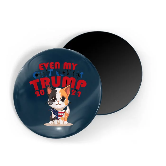 Even My Dog Loves Trump Usa Flag Election Trump Support Magnet