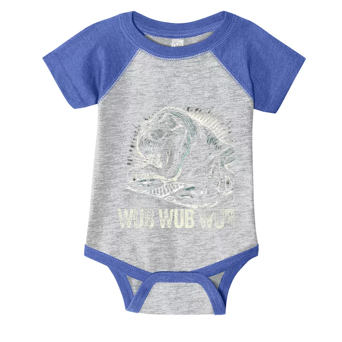 Electronic Music Dinosaur Dj Dubstep Infant Baby Jersey Bodysuit