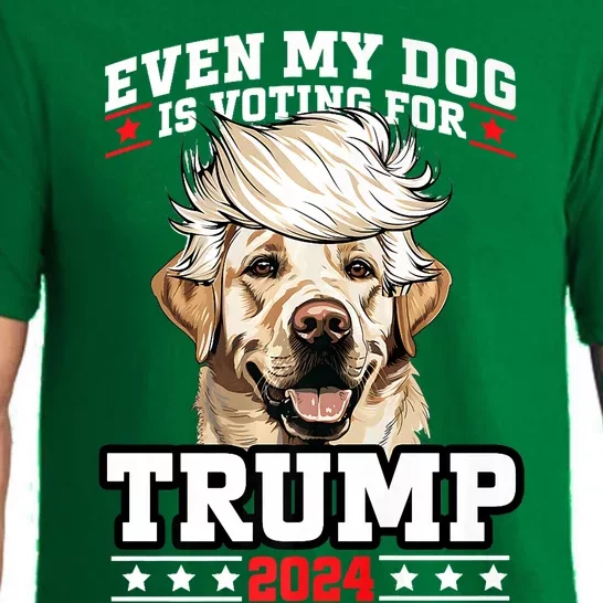 Even My Dog Is Voting For Trump 2024 Pajama Set