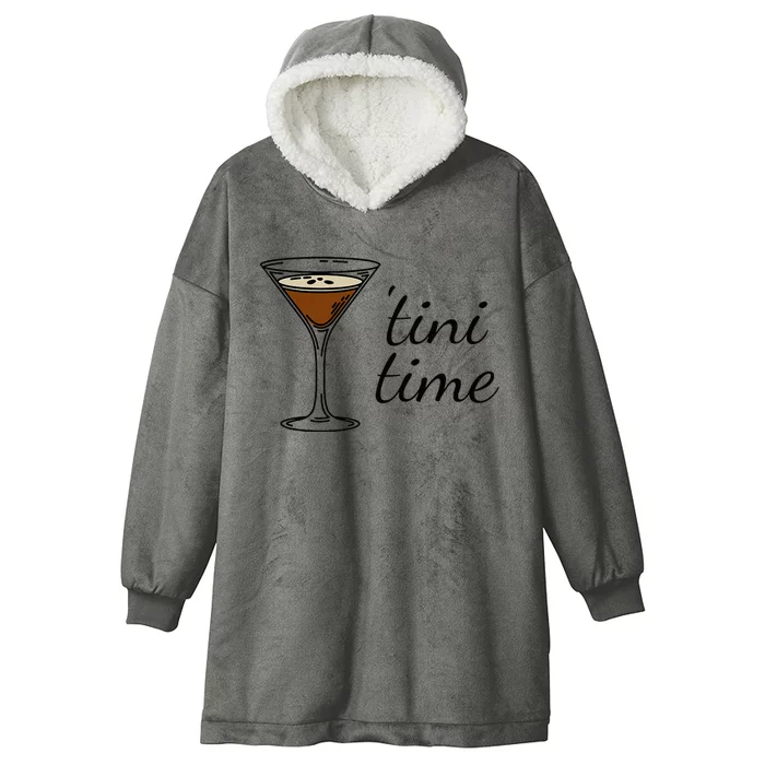 Espresso Martini Drinking Coffee Lovers Cocktail Bartender Hooded Wearable Blanket