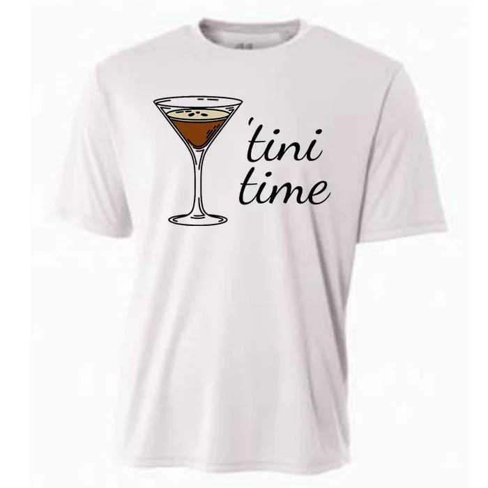 Espresso Martini Drinking Coffee Lovers Cocktail Bartender Cooling Performance Crew T-Shirt