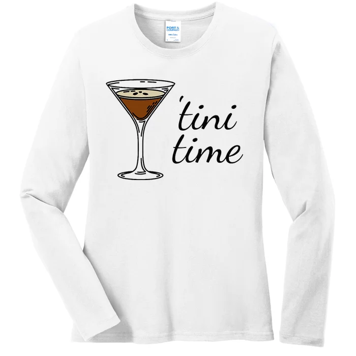 Espresso Martini Drinking Coffee Lovers Cocktail Bartender Ladies Long Sleeve Shirt