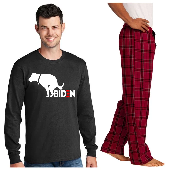 Even My Dog Hates Biden Long Sleeve Pajama Set