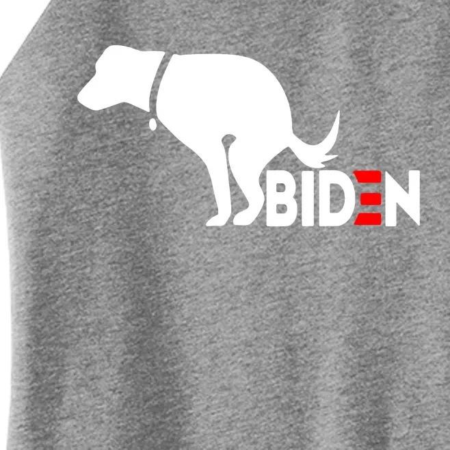 Even My Dog Hates Biden Women’s Perfect Tri Rocker Tank