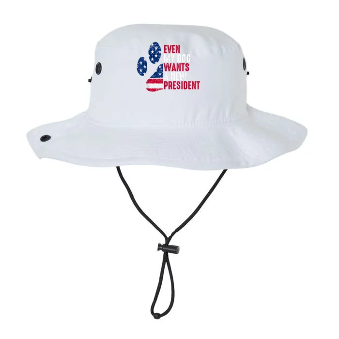 Even My Dog Wants A New President Dog Paw Legacy Cool Fit Booney Bucket Hat