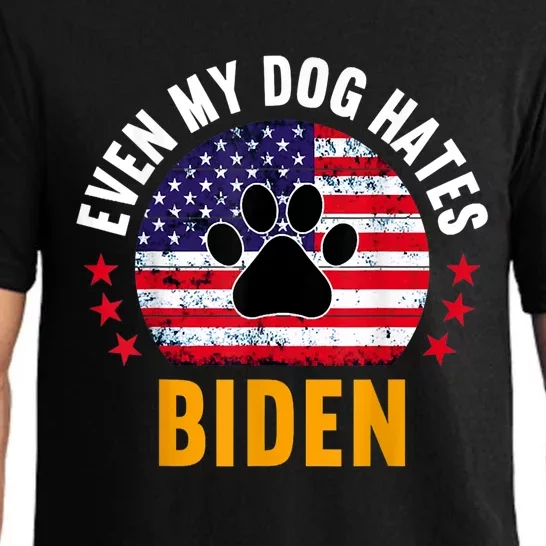 Even My Dog Hates Biden, Funny Anti Biden Pajama Set