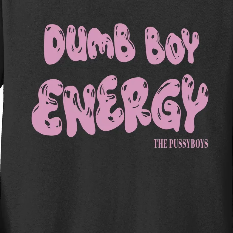 Ezra Michel Dumb Boy Energy Kids Long Sleeve Shirt