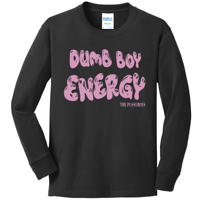 Ezra Michel Dumb Boy Energy Kids Long Sleeve Shirt