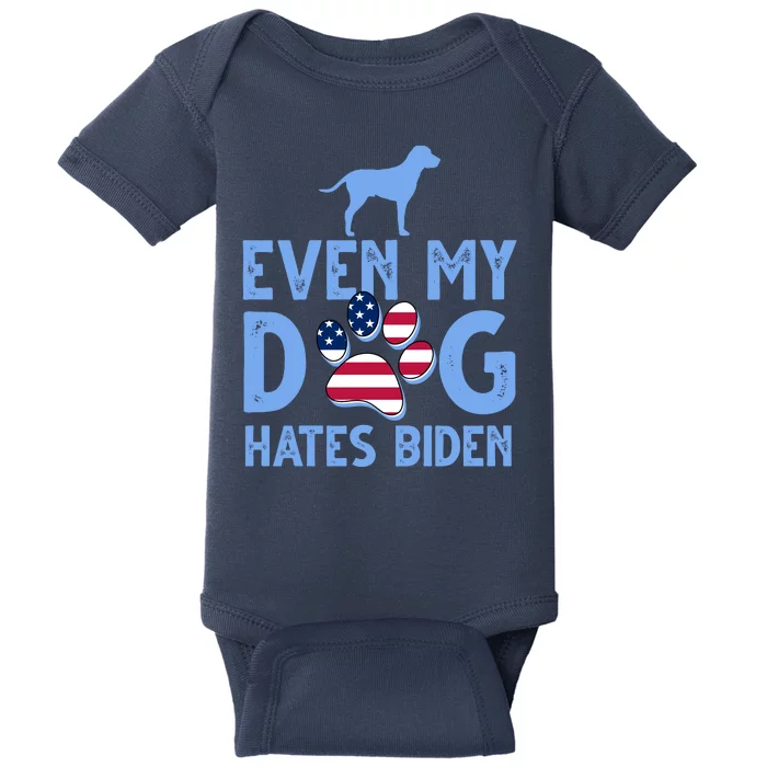 Even My Dog Hates Biden Baby Bodysuit