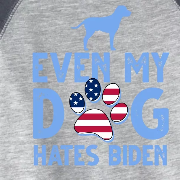 Even My Dog Hates Biden Toddler Fine Jersey T-Shirt