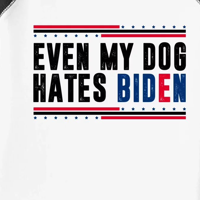 Even My Dog Hates Biden Funny Infant Baby Jersey Bodysuit