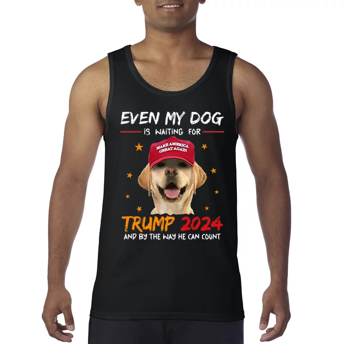 Even My Dog Is Waiting For Trump 2024 Tank Top