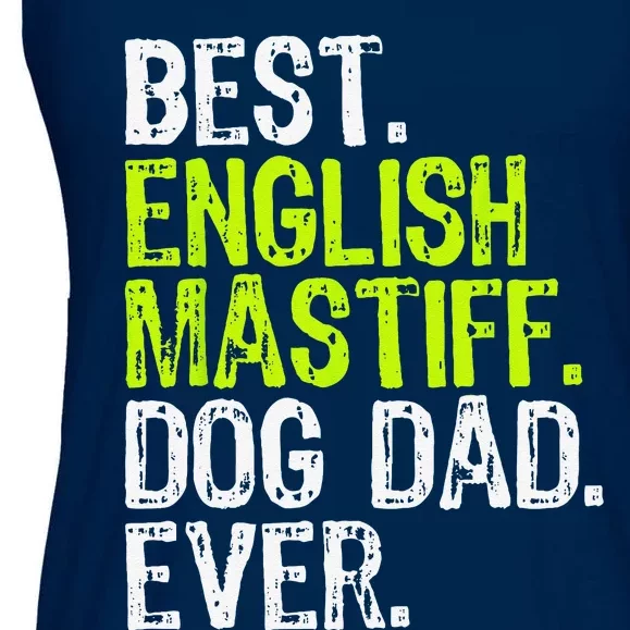 English Mastiff Dog Dad Fathers Day Dog Lovers Ladies Essential Flowy Tank