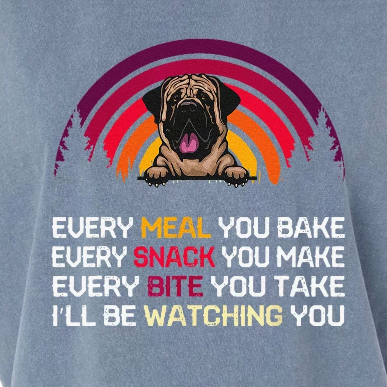 English Mastiff Dog Ill Be Watching You Lover Fathers Day Garment-Dyed Women's Muscle Tee