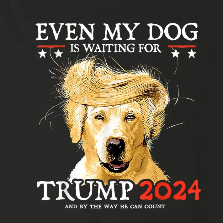 Even My Dog Is Waiting For Trump 2024 Toddler Long Sleeve Shirt