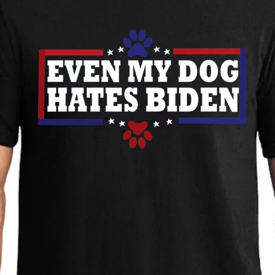 Even My Dog Hates Biden Shirt Funny Anti President Joe Biden Pajama Set