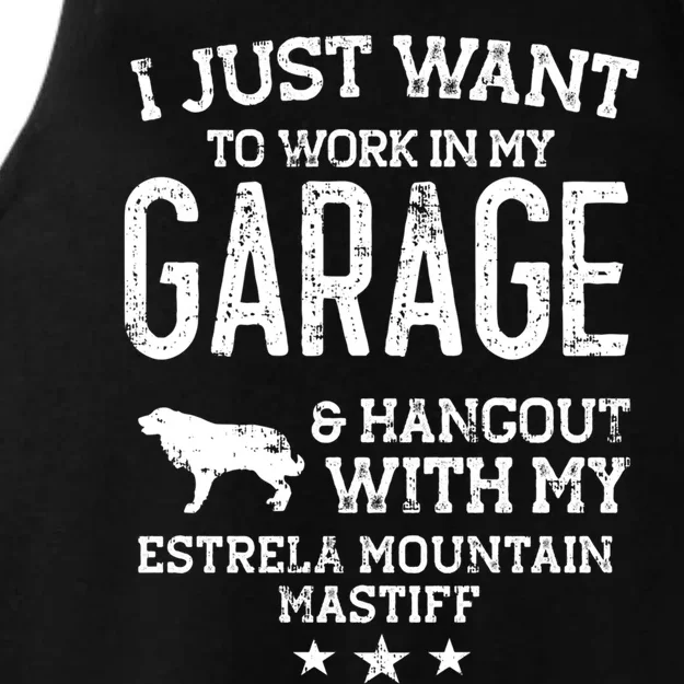 Estrela Mountain Dog Dad Car Garage Hangout Great Gift Ladies Tri-Blend Wicking Tank