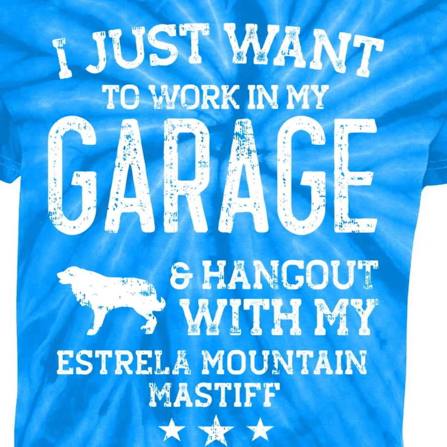 Estrela Mountain Dog Dad Car Garage Hangout Great Gift Kids Tie-Dye T-Shirt