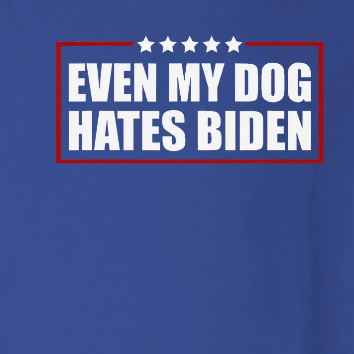 Even My Dog Hates Biden Sarcastic Political Joke Toddler Long Sleeve Shirt