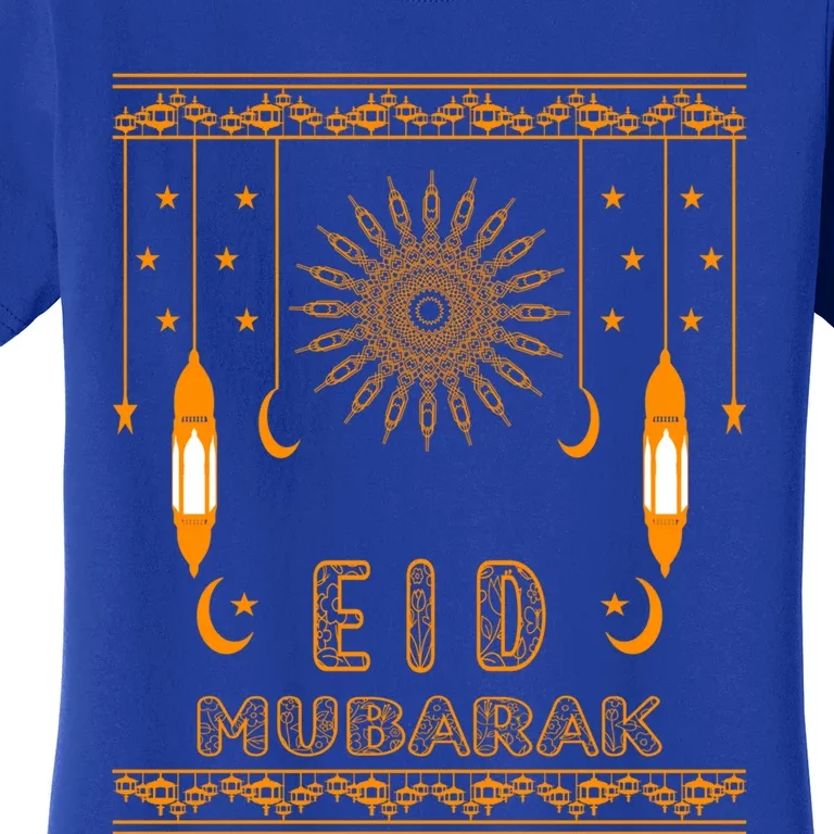 Eid Mubarak Eid Alcute Giftadha Moslem Muslim Celebration Cute Gift Women's T-Shirt