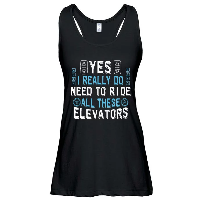 Elevator Mechanic Engineer Constructor Elevator Ladies Essential Flowy Tank